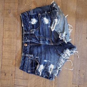 American Eagle Women's Hi-Rise Festival Shorts